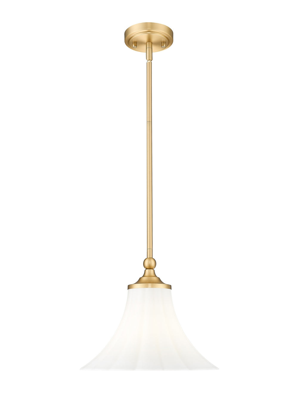Z-Lite Canada - One Light Pendant - Fleur - Modern Gold- Union Lighting Luminaires Decor