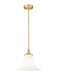 Z-Lite Canada - One Light Pendant - Fleur - Modern Gold- Union Lighting Luminaires Decor