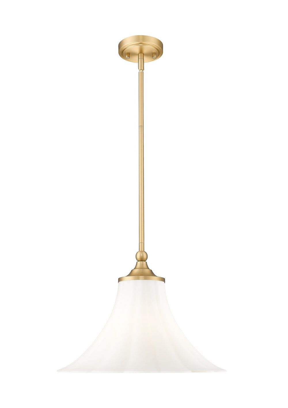 Z-Lite Canada - One Light Pendant - Fleur - Modern Gold- Union Lighting Luminaires Decor