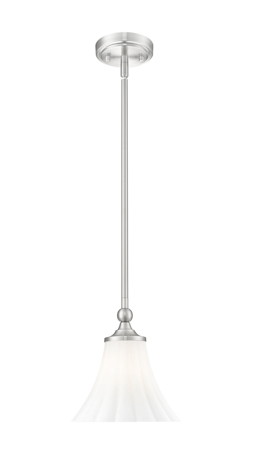 Z-Lite Canada - One Light Pendant - Fleur - Brushed Nickel- Union Lighting Luminaires Decor