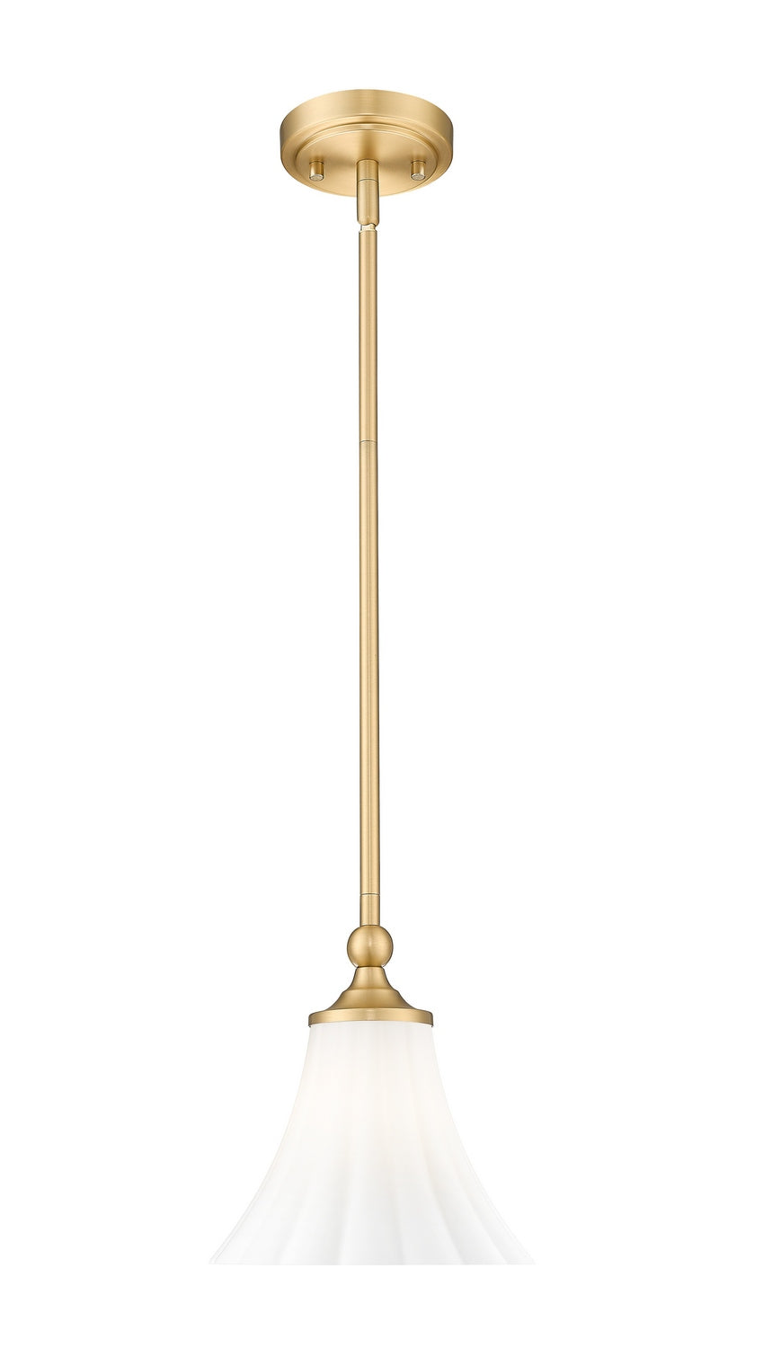 Z-Lite Canada - One Light Pendant - Fleur - Modern Gold- Union Lighting Luminaires Decor