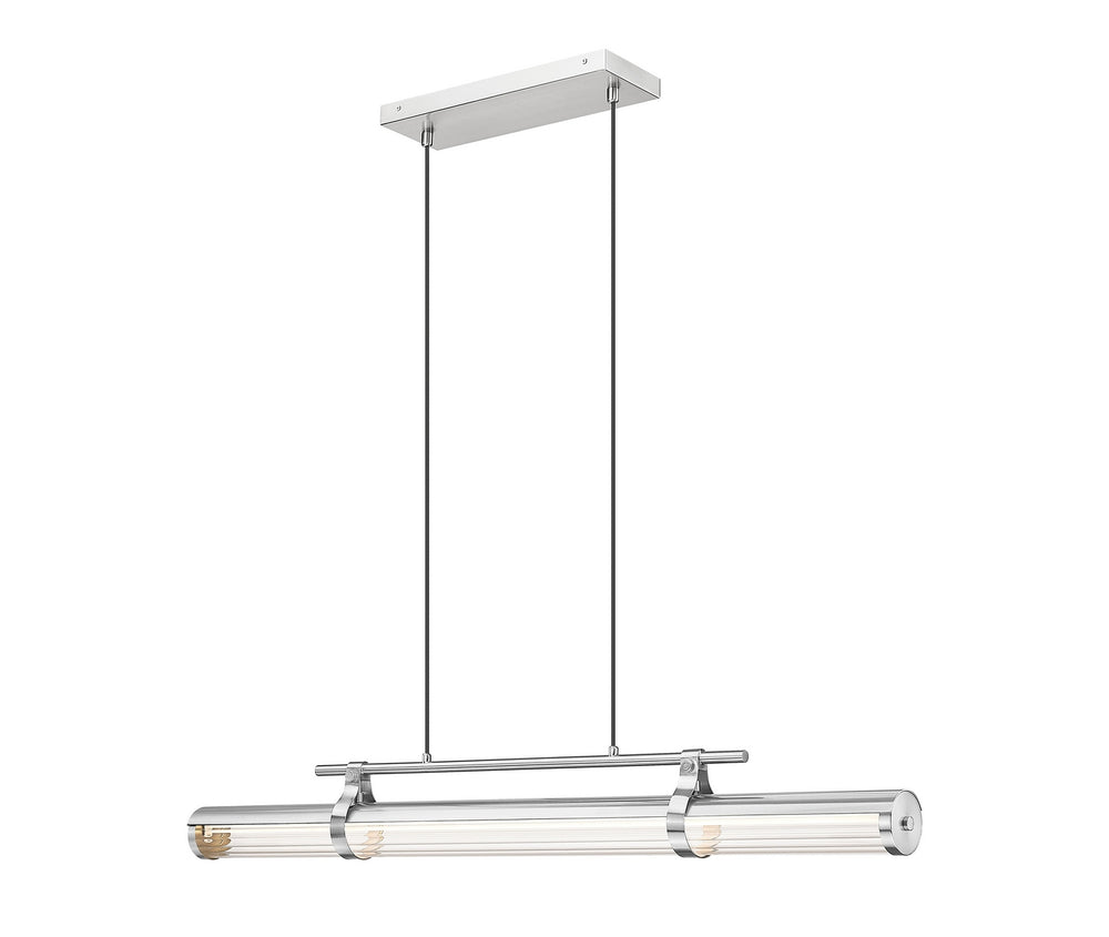 Z-Lite Canada - LED Linear Chandelier - Benoit - Brushed Nickel- Union Lighting Luminaires Decor