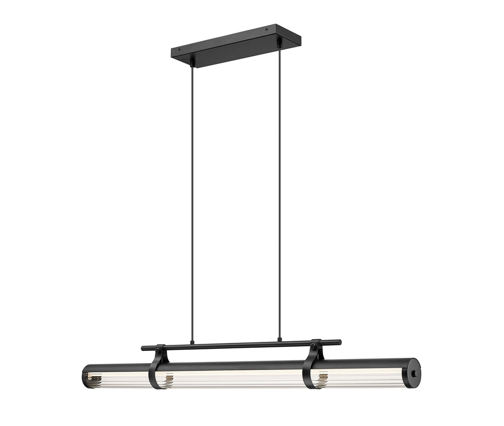 Z-Lite Canada - LED Linear Chandelier - Benoit - Matte Black- Union Lighting Luminaires Decor
