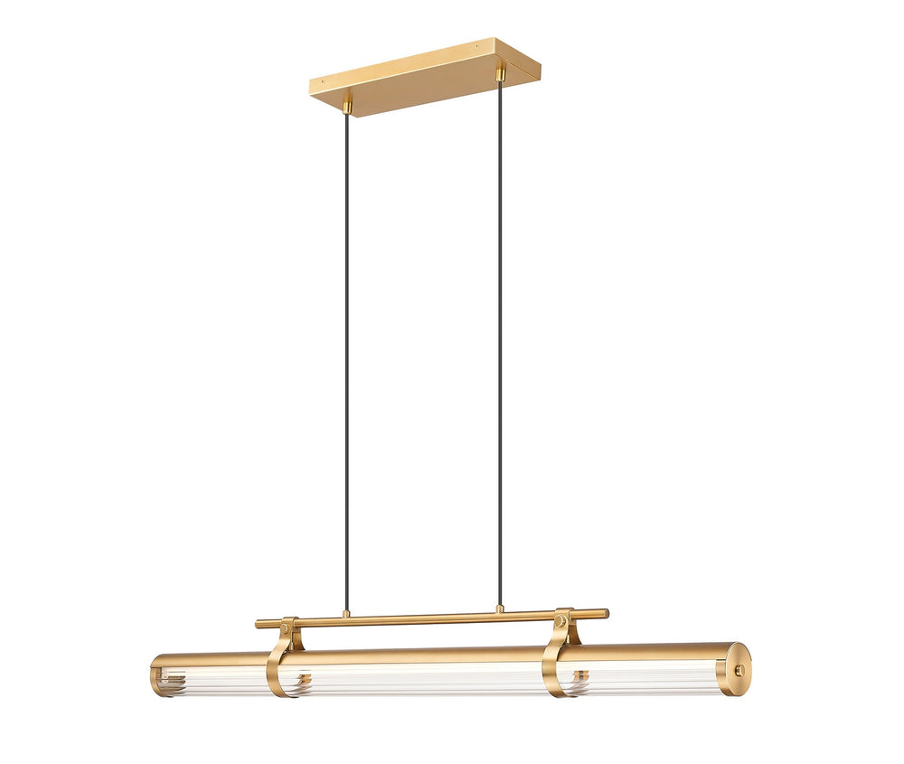 Z-Lite Canada - LED Linear Chandelier - Benoit - Modern Gold- Union Lighting Luminaires Decor