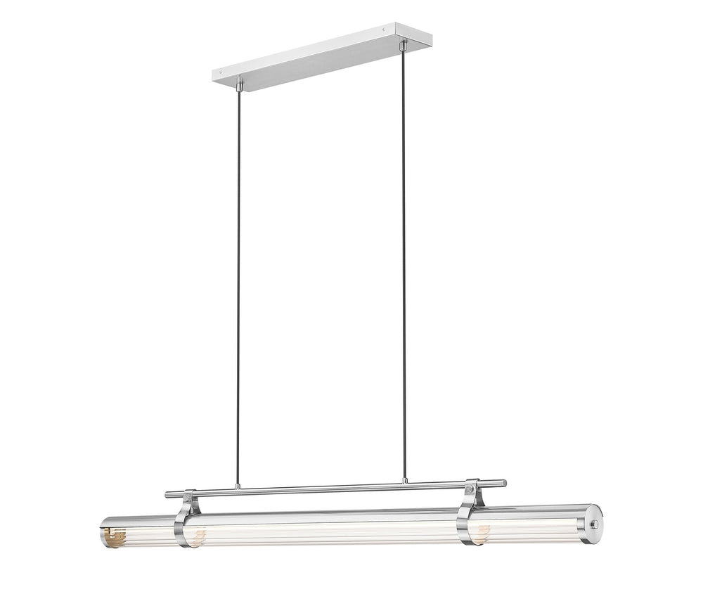 Z-Lite Canada - LED Linear Chandelier - Benoit - Brushed Nickel- Union Lighting Luminaires Decor