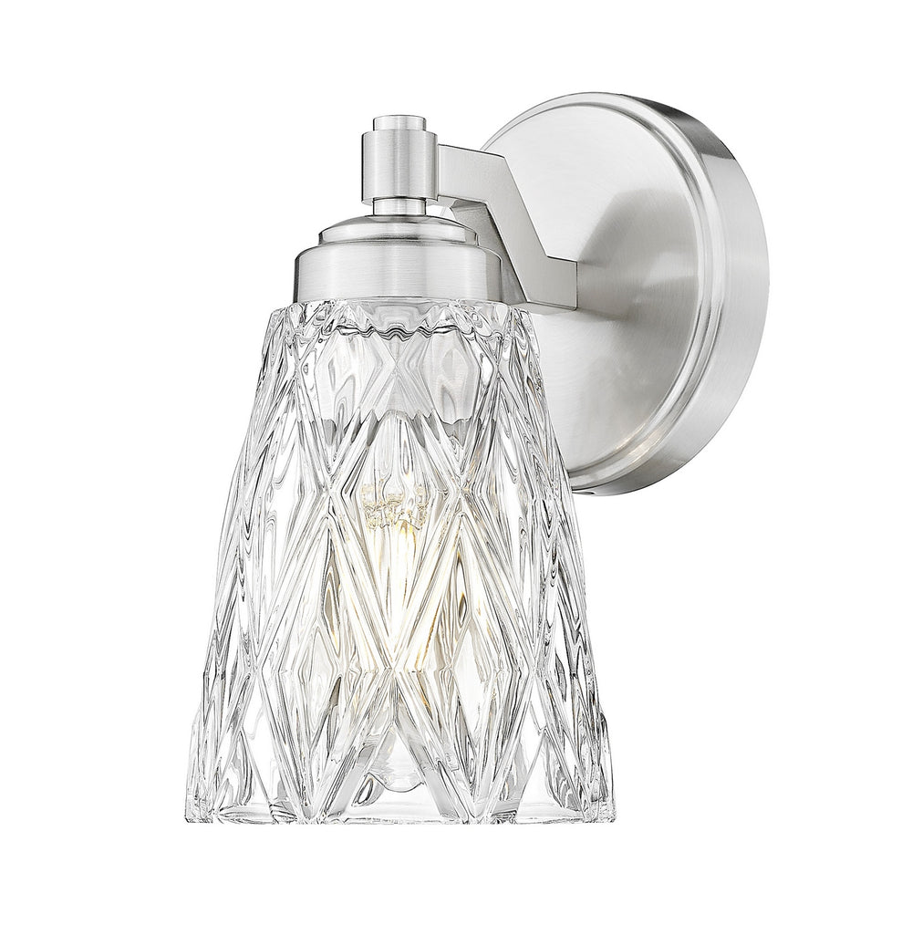 Z-Lite Canada - One Light Wall Sconce - Andree - Brushed Nickel- Union Lighting Luminaires Decor
