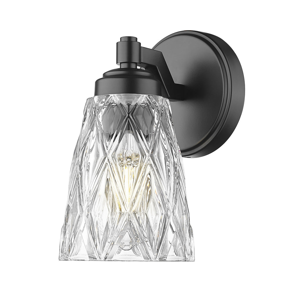 Z-Lite Canada - One Light Wall Sconce - Andree - Matte Black- Union Lighting Luminaires Decor