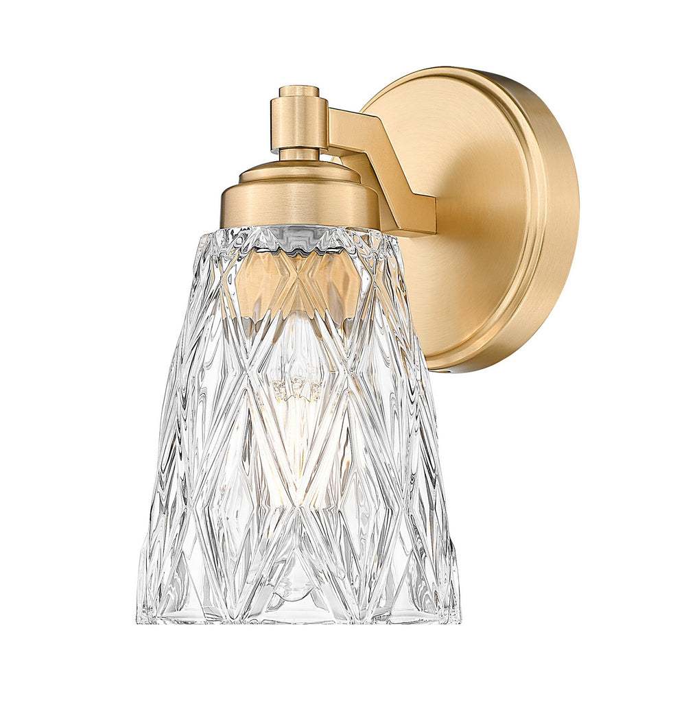 Z-Lite Canada - One Light Wall Sconce - Andree - Modern Gold- Union Lighting Luminaires Decor