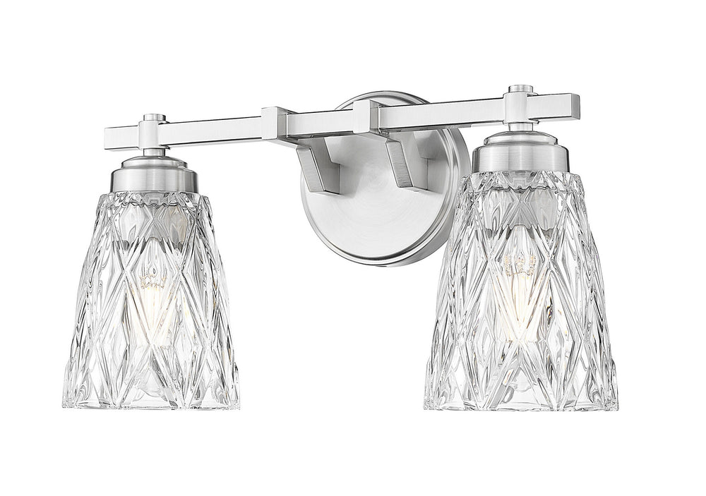 Z-Lite Canada - Two Light Vanity - Andree - Brushed Nickel- Union Lighting Luminaires Decor