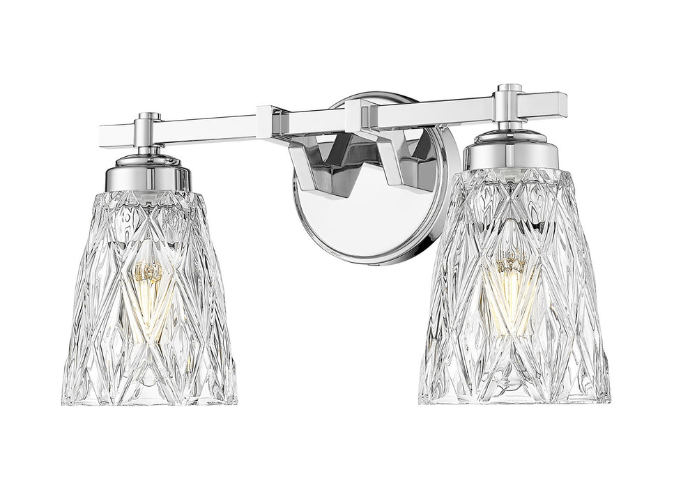 Z-Lite Canada - Two Light Vanity - Andree - Chrome- Union Lighting Luminaires Decor