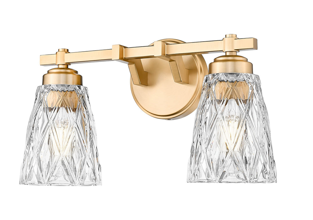 Z-Lite Canada - Two Light Vanity - Andree - Modern Gold- Union Lighting Luminaires Decor
