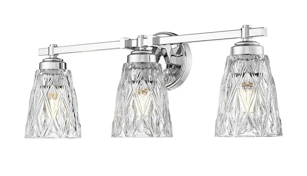 Z-Lite Canada - Three Light Vanity - Andree - Chrome- Union Lighting Luminaires Decor