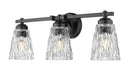 Z-Lite Canada - Three Light Vanity - Andree - Matte Black- Union Lighting Luminaires Decor