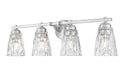 Z-Lite Canada - Four Light Vanity - Andree - Brushed Nickel- Union Lighting Luminaires Decor