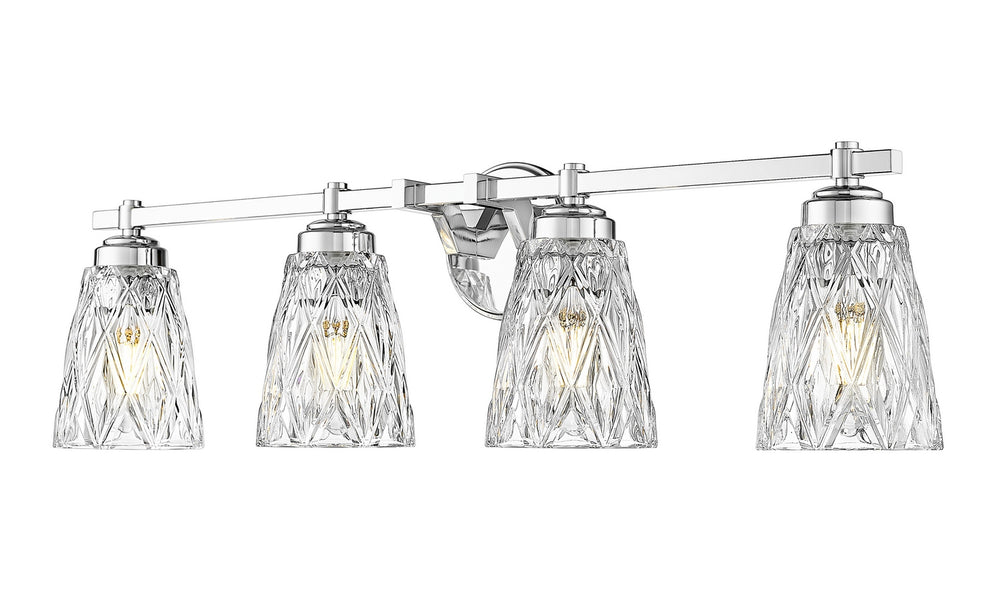 Z-Lite Canada - Four Light Vanity - Andree - Chrome- Union Lighting Luminaires Decor
