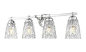 Z-Lite Canada - Four Light Vanity - Andree - Chrome- Union Lighting Luminaires Decor