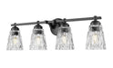 Z-Lite Canada - Four Light Vanity - Andree - Matte Black- Union Lighting Luminaires Decor