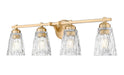 Z-Lite Canada - Four Light Vanity - Andree - Modern Gold- Union Lighting Luminaires Decor