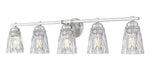 Z-Lite Canada - Five Light Vanity - Andree - Brushed Nickel- Union Lighting Luminaires Decor