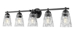 Z-Lite Canada - Five Light Vanity - Andree - Matte Black- Union Lighting Luminaires Decor