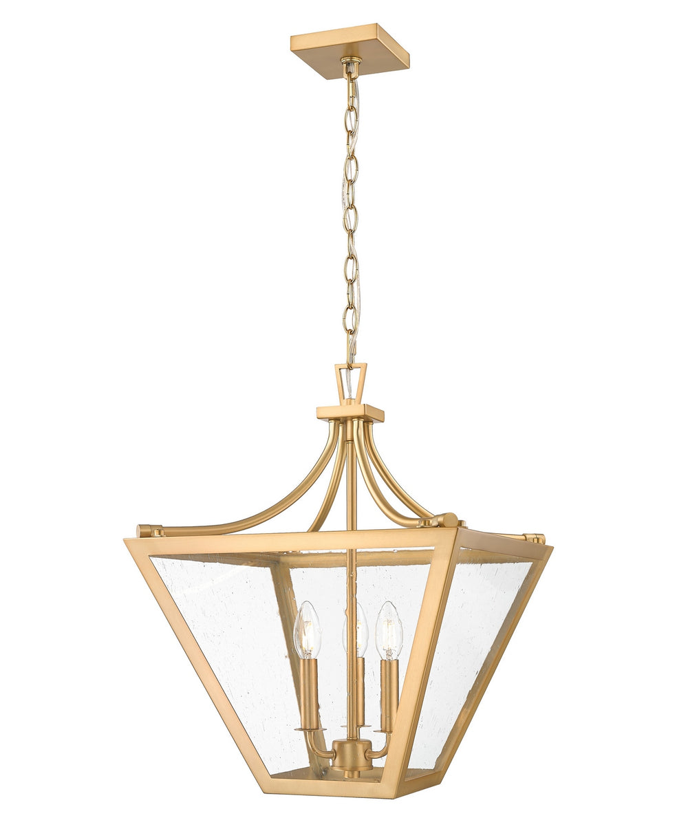 Z-Lite Canada - Three Light Chandelier - Montalcino - Rubbed Brass- Union Lighting Luminaires Decor