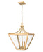 Z-Lite Canada - Three Light Chandelier - Montalcino - Rubbed Brass- Union Lighting Luminaires Decor
