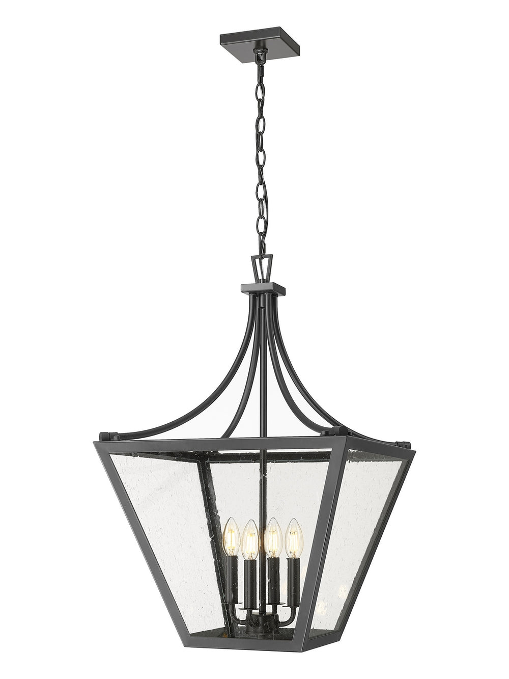 Z-Lite Canada - Four Light Chandelier - Montalcino - Iron Ore- Union Lighting Luminaires Decor