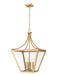 Z-Lite Canada - Four Light Chandelier - Montalcino - Rubbed Brass- Union Lighting Luminaires Decor