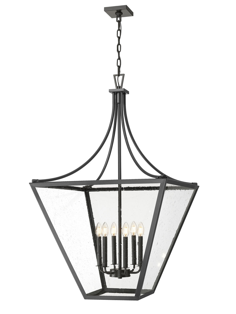 Z-Lite Canada - Six Light Chandelier - Montalcino - Iron Ore- Union Lighting Luminaires Decor