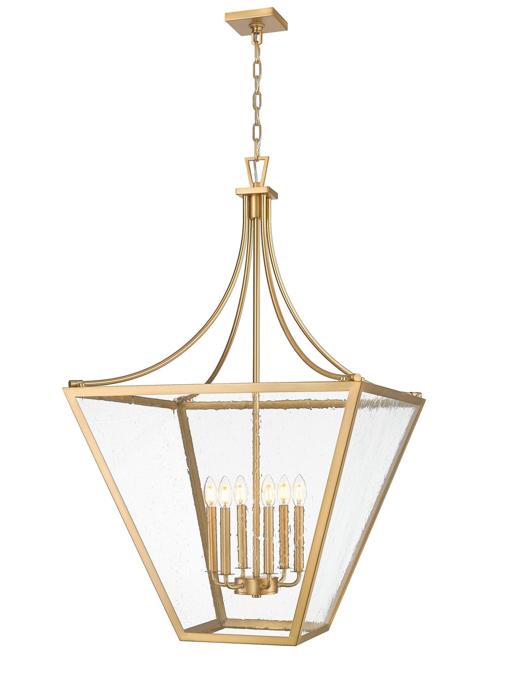 Z-Lite Canada - Six Light Chandelier - Montalcino - Rubbed Brass- Union Lighting Luminaires Decor