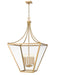 Z-Lite Canada - Six Light Chandelier - Montalcino - Rubbed Brass- Union Lighting Luminaires Decor