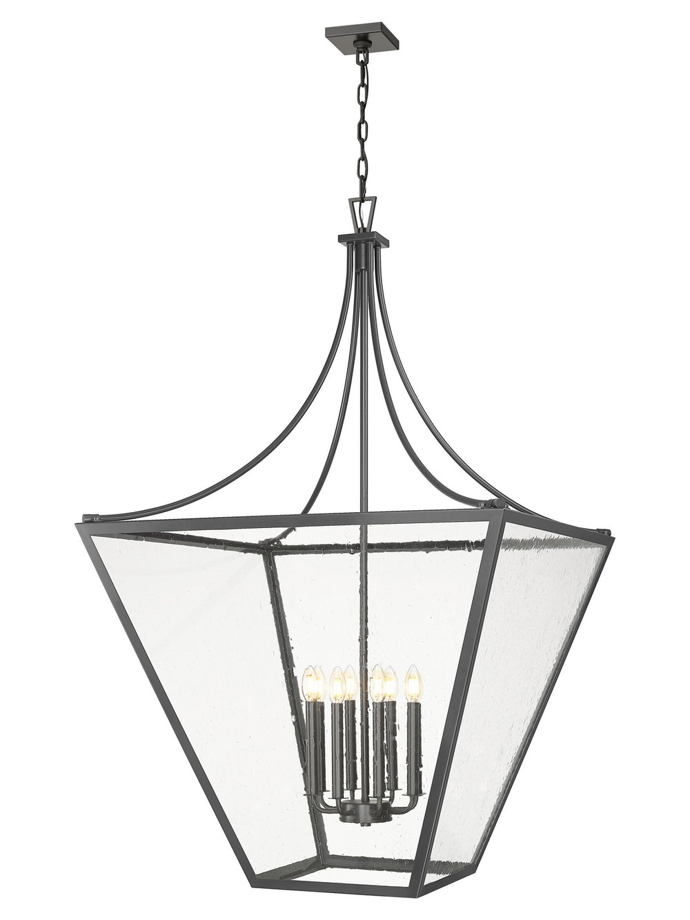 Z-Lite Canada - Eight Light Chandelier - Montalcino - Iron Ore- Union Lighting Luminaires Decor
