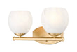 Z-Lite Canada - Two Light Vanity - Colette - Modern Gold- Union Lighting Luminaires Decor