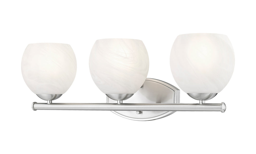 Z-Lite Canada - Three Light Vanity - Colette - Brushed Nickel- Union Lighting Luminaires Decor