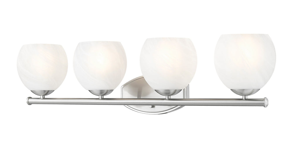 Z-Lite Canada - Four Light Vanity - Colette - Brushed Nickel- Union Lighting Luminaires Decor