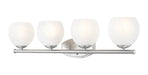 Z-Lite Canada - Four Light Vanity - Colette - Brushed Nickel- Union Lighting Luminaires Decor