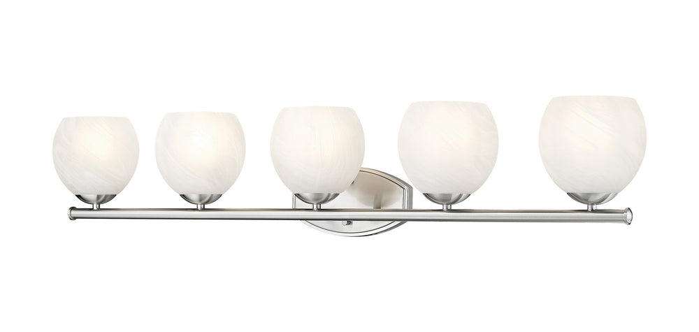 Z-Lite Canada - Five Light Vanity - Colette - Brushed Nickel- Union Lighting Luminaires Decor