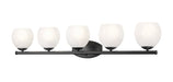 Z-Lite Canada - Five Light Vanity - Colette - Matte Black- Union Lighting Luminaires Decor