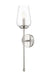 Z-Lite Canada - One Light Wall Sconce - Dominique - Polished Nickel- Union Lighting Luminaires Decor
