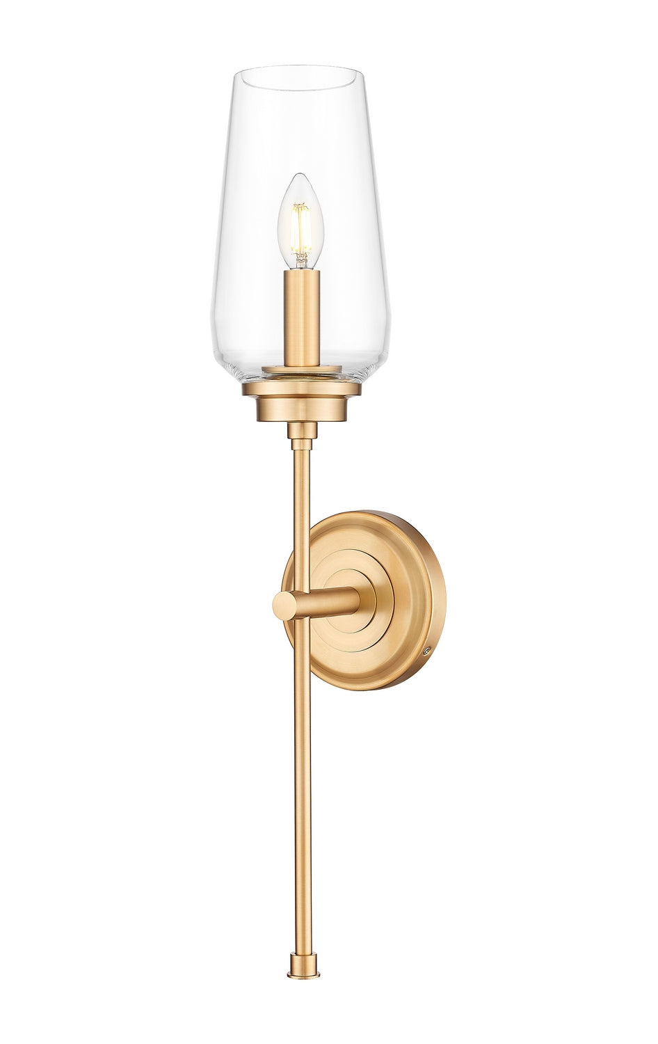 Z-Lite Canada - One Light Wall Sconce - Clara - Modern Gold- Union Lighting Luminaires Decor