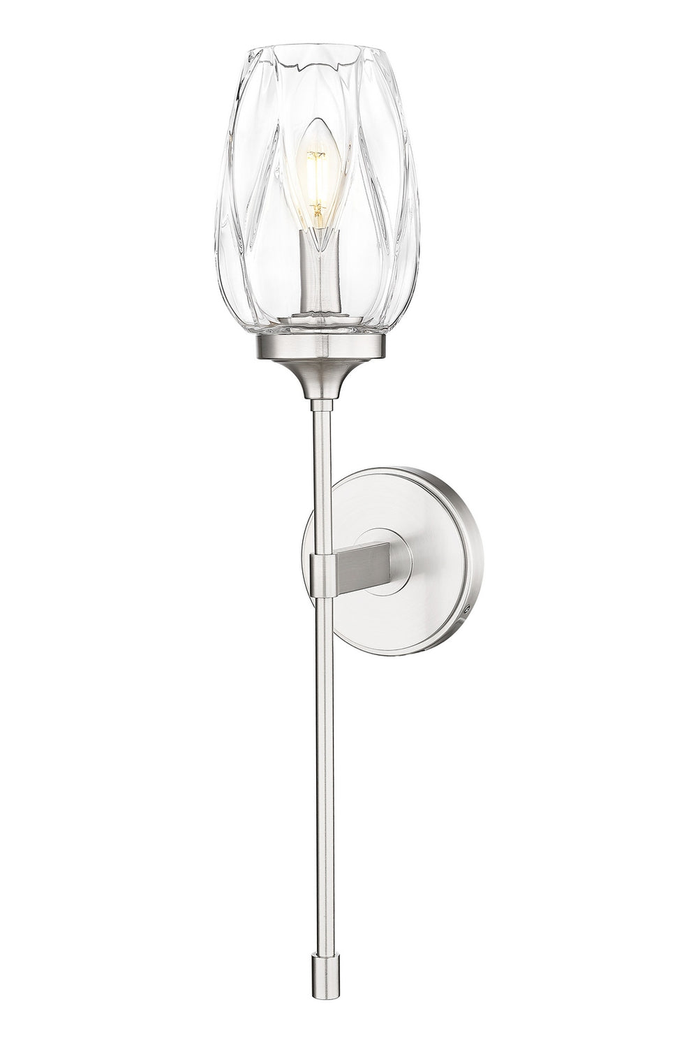 Z-Lite Canada - One Light Wall Sconce - Cassian - Brushed Nickel- Union Lighting Luminaires Decor