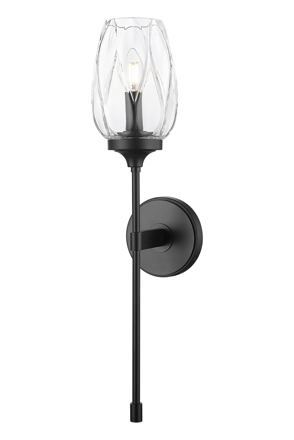 Z-Lite Canada - One Light Wall Sconce - Cassian - Matte Black- Union Lighting Luminaires Decor