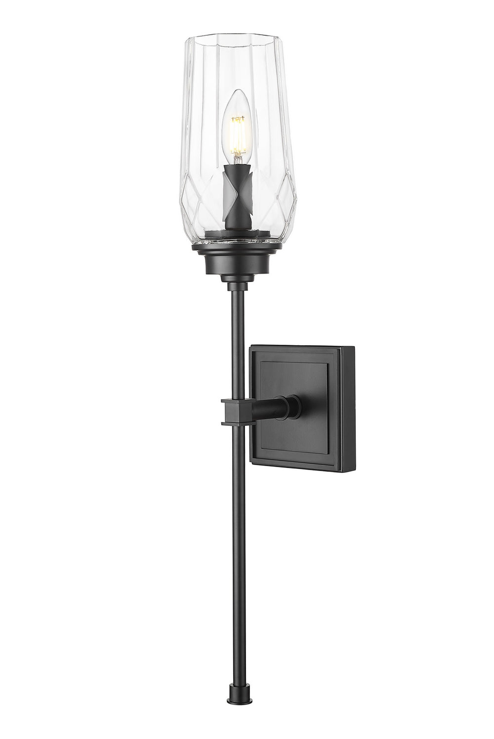 Z-Lite Canada - One Light Wall Sconce - Cosmo - Matte Black- Union Lighting Luminaires Decor