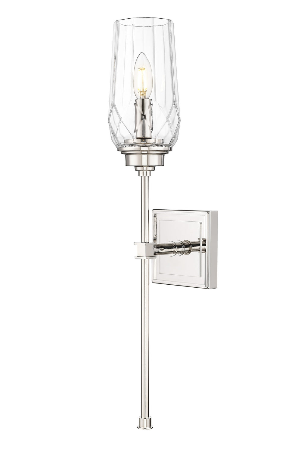 Z-Lite Canada - One Light Wall Sconce - Cosmo - Polished Nickel- Union Lighting Luminaires Decor