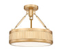 Z-Lite Canada - LED Semi Flush Mount - Quinn - Modern Gold- Union Lighting Luminaires Decor