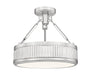 Z-Lite Canada - LED Semi Flush Mount - Quinn - Satin Nickel- Union Lighting Luminaires Decor
