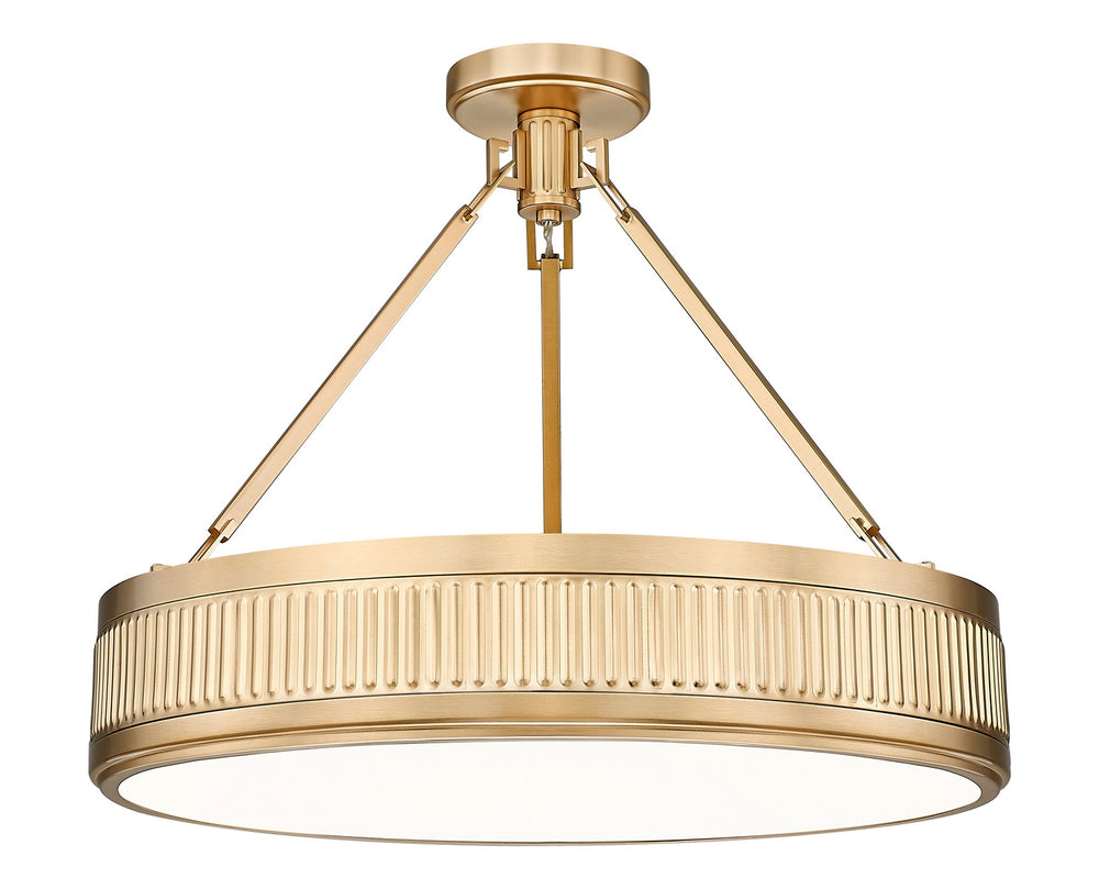 Z-Lite Canada - LED Semi Flush Mount - Quinn - Modern Gold- Union Lighting Luminaires Decor