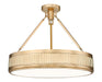 Z-Lite Canada - LED Semi Flush Mount - Quinn - Modern Gold- Union Lighting Luminaires Decor