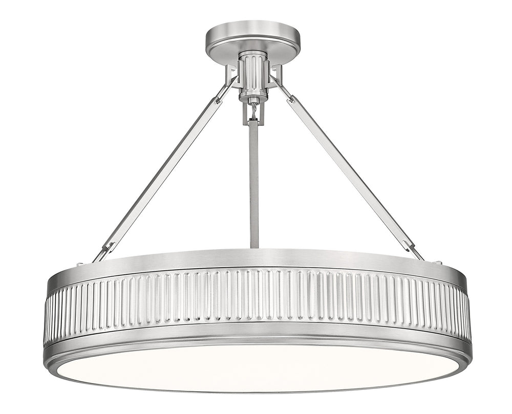 Z-Lite Canada - LED Semi Flush Mount - Quinn - Satin Nickel- Union Lighting Luminaires Decor