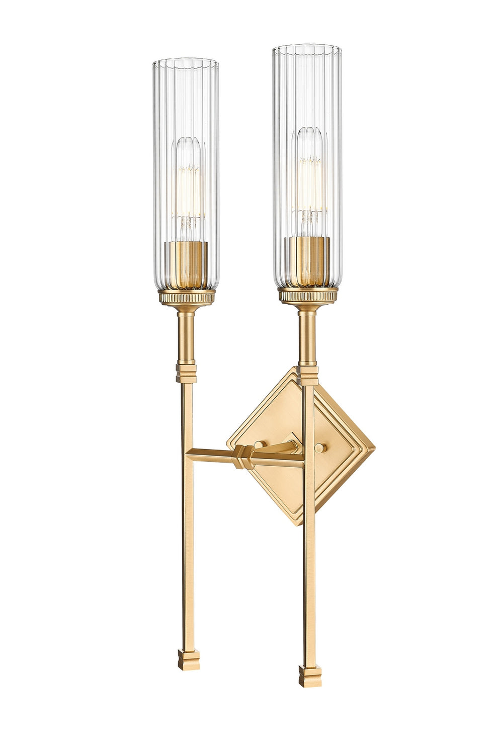 Z-Lite Canada - Two Light Wall Sconce - Esme - Modern Gold- Union Lighting Luminaires Decor